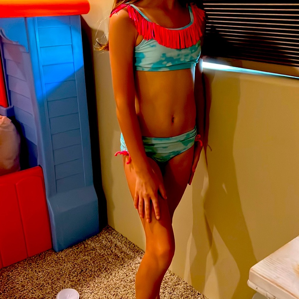 Justice swim suit size 8